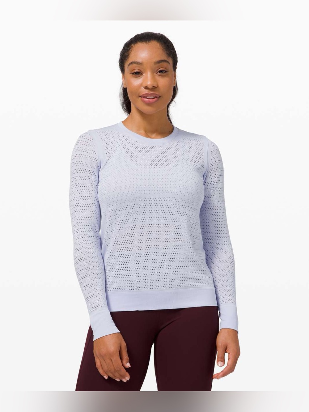 Lululemon Swiftly Breathe Long Sleeve in Serene Blue
